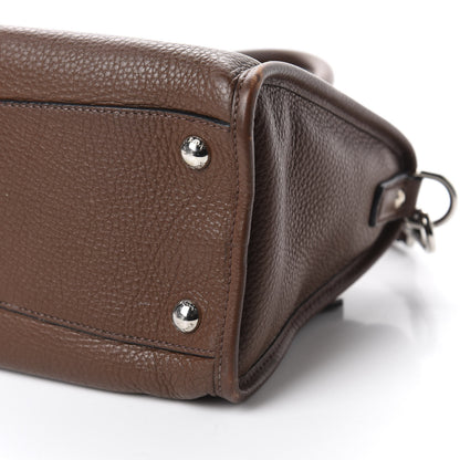 Prada Vitello Daino Shopping Satchel Palissandro 8 of 21
