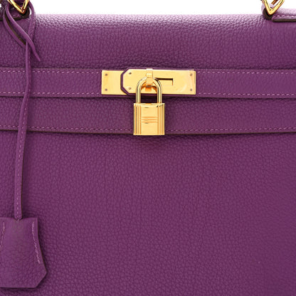 Hermes Togo Kelly Retourne 32 Anemone 8 of 15