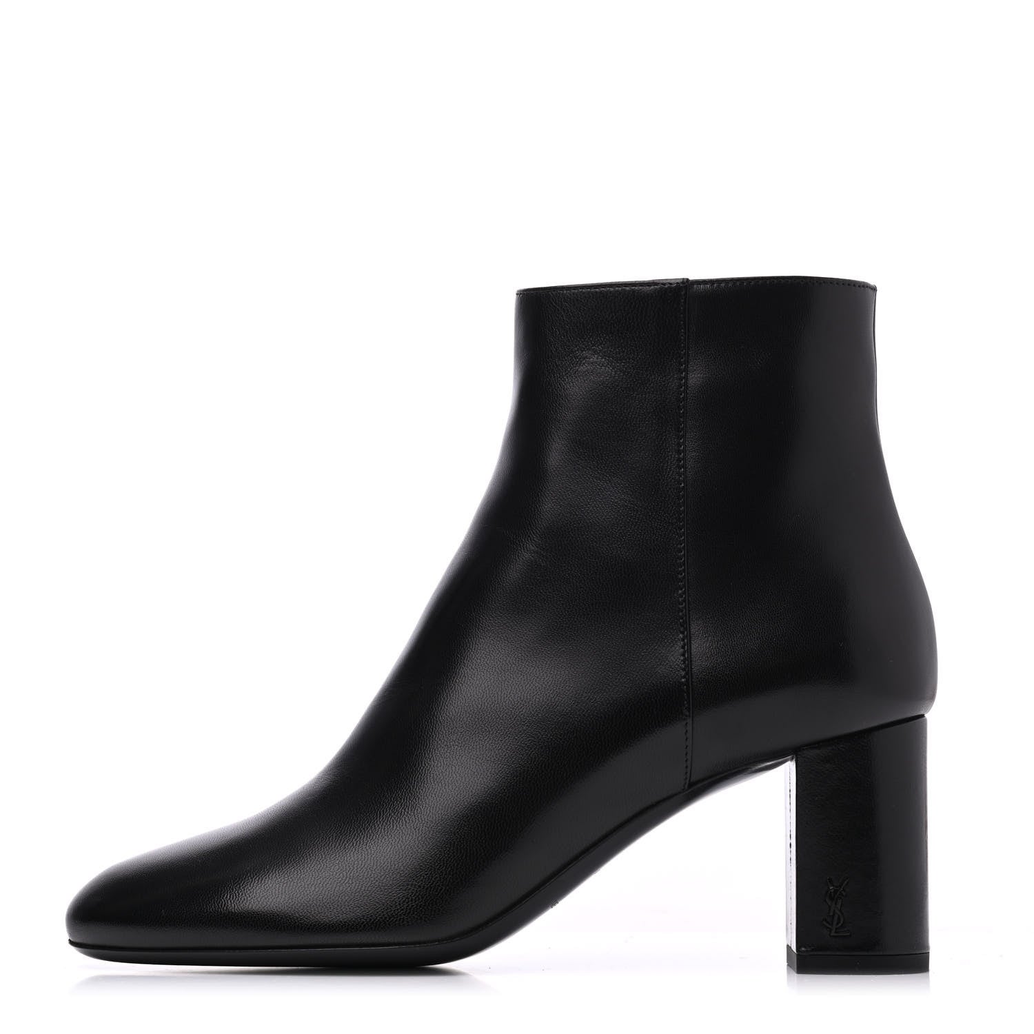 Saint Laurent Nappa Loulou Ankle Zip Boot 37.5 Black 1 of 9