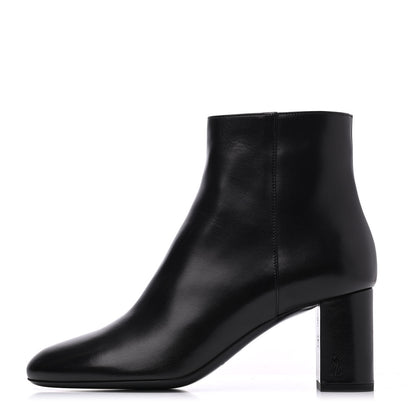 Saint Laurent Nappa Loulou Ankle Zip Boot 37.5 Black 1 of 9