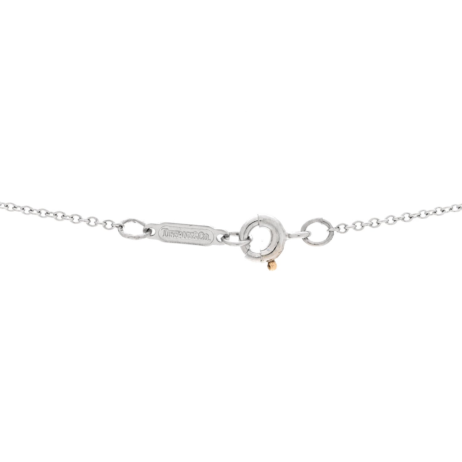 Tiffany Platinum Diamond Small Cross Pendant Necklace 5 of 8