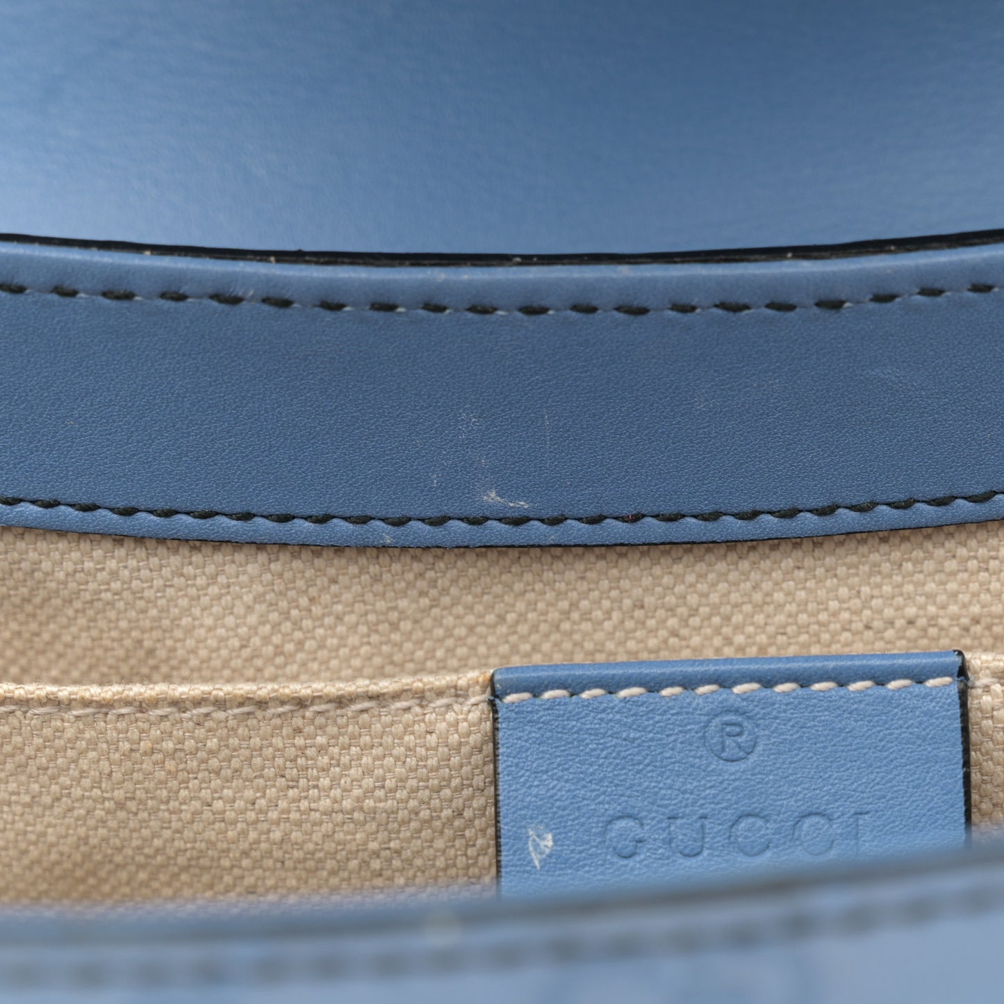Soft Guccissima Medium Emily Chain Shoulder Bag Mineral Blue