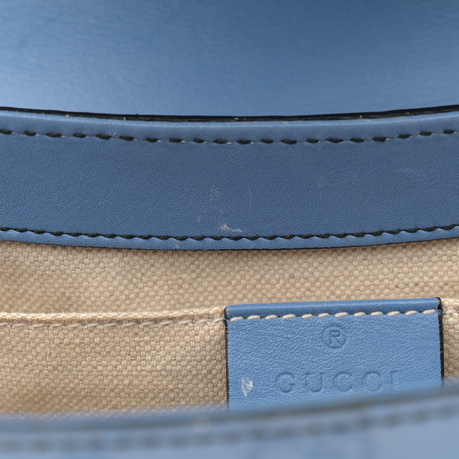 Gucci Soft Guccissima Medium Emily Chain Shoulder Bag Mineral Blue 11 of 19
