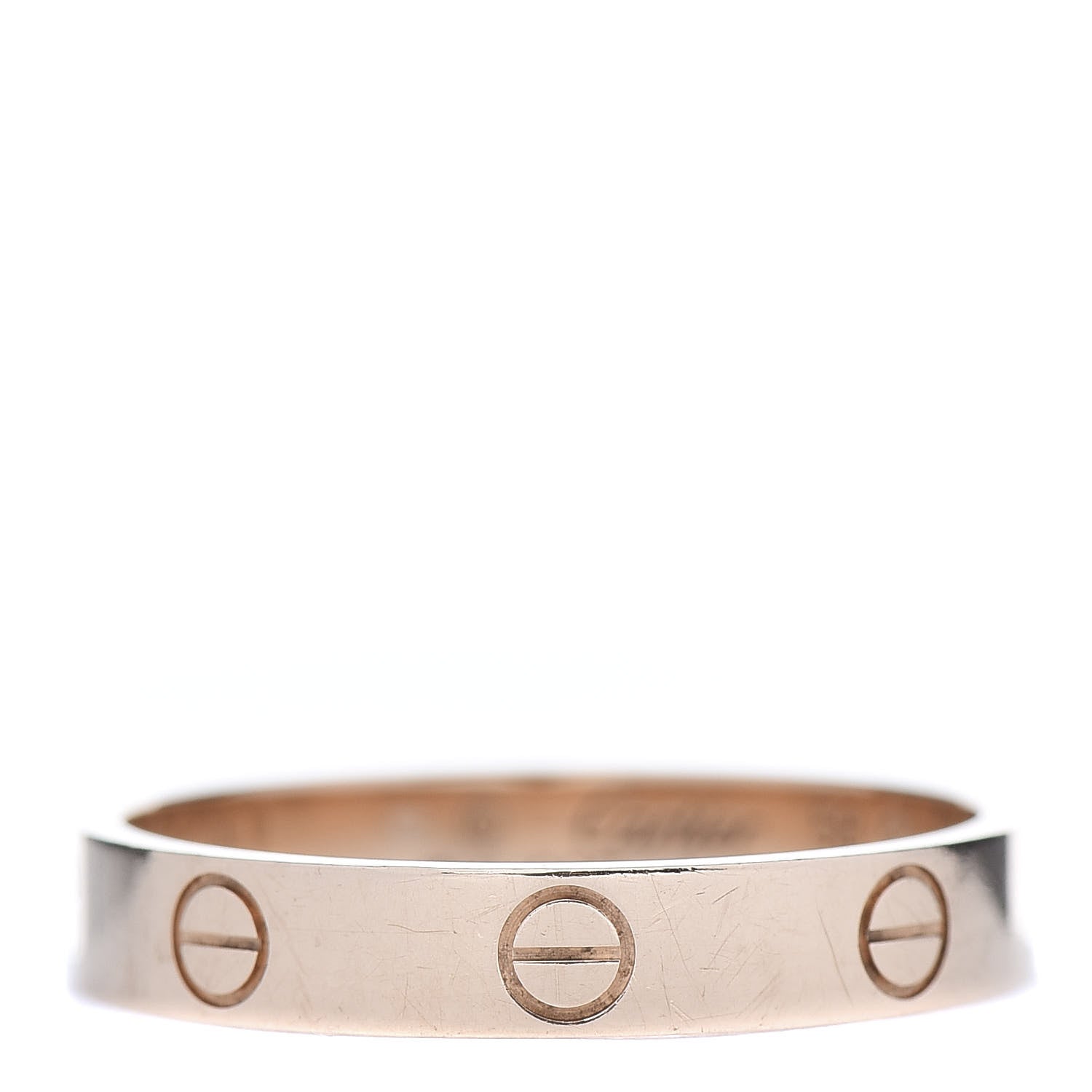 Cartier 18K Pink Gold 3.5mm LOVE Wedding Band Ring 58 8.25 1 of 5