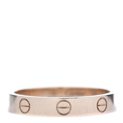 Cartier 18K Pink Gold 3.5mm LOVE Wedding Band Ring 58 8.25 1 of 5