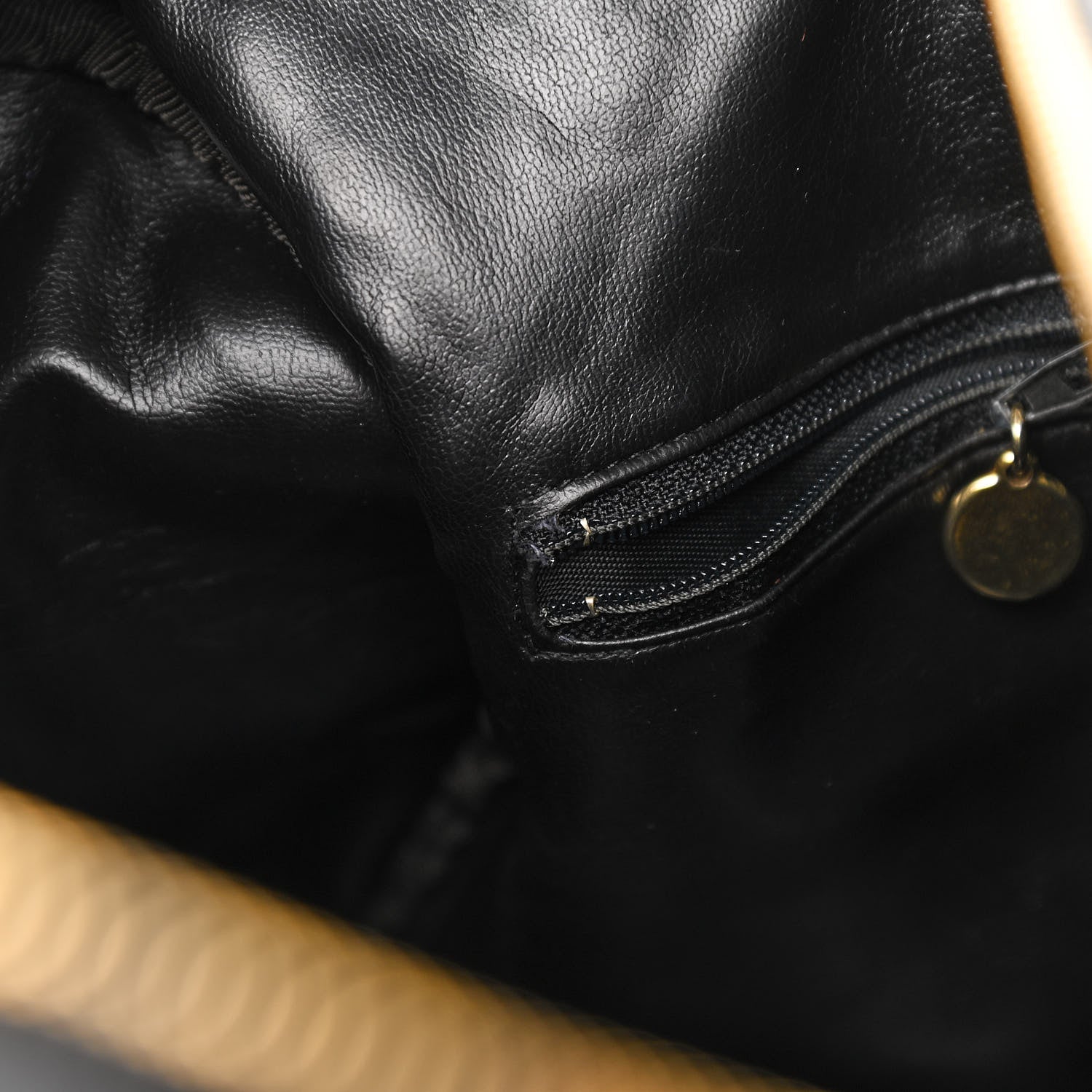 Chanel Calfskin Stitched CC Boston Black 8 of 15