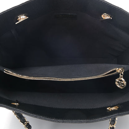Chanel Caviar Quilted Large Flap Shopping Tote Black 4 of 7
