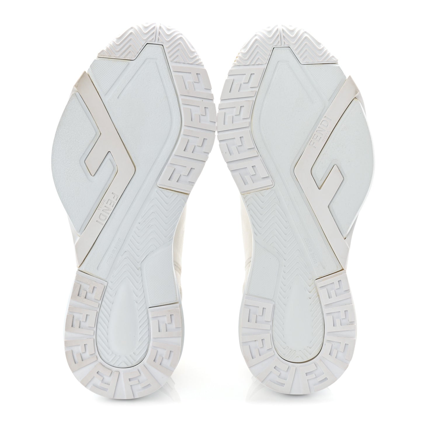 Vitello Womens Fendi Flow Low Top Sneakers 39.5 Ultra White