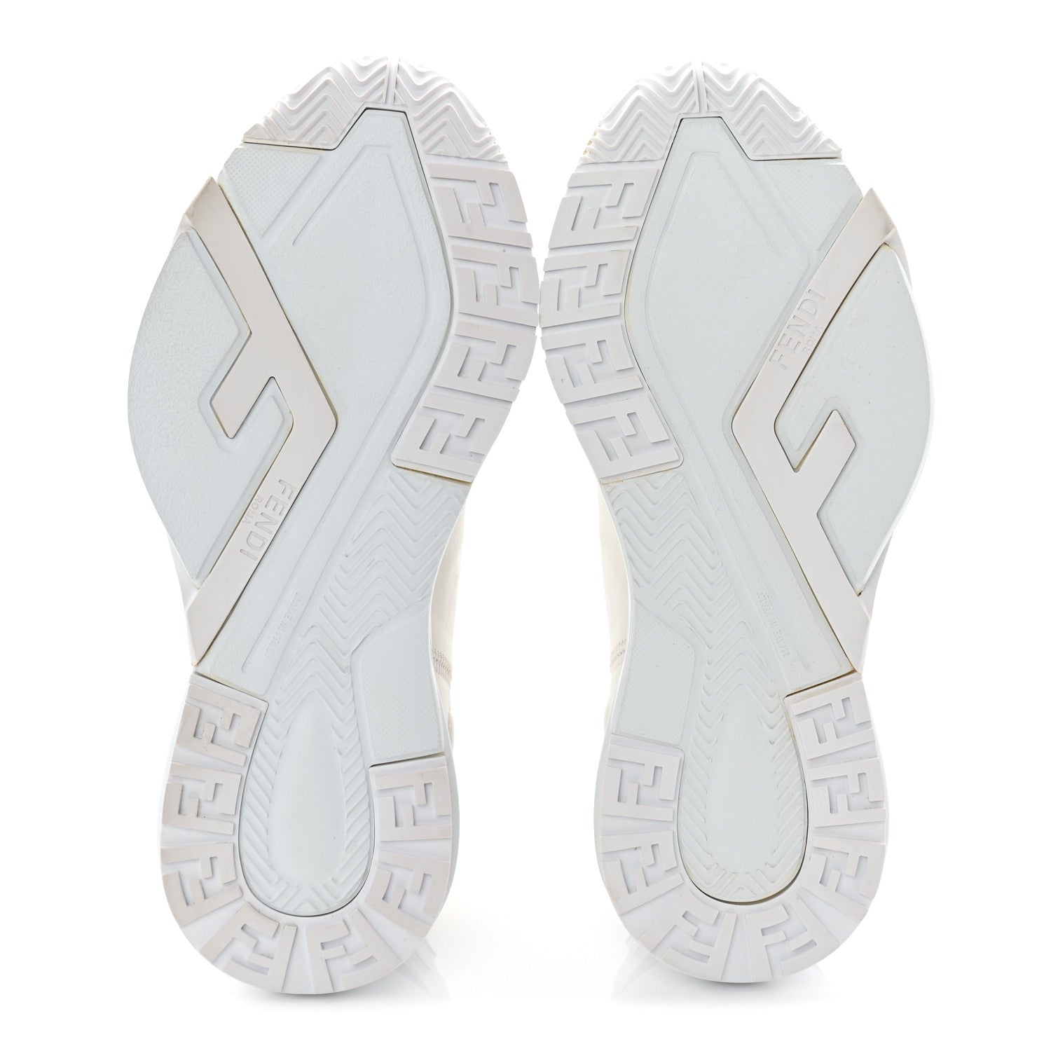 Fendi Vitello Womens Fendi Flow Low Top Sneakers 39.5 Ultra White 6 of 10
