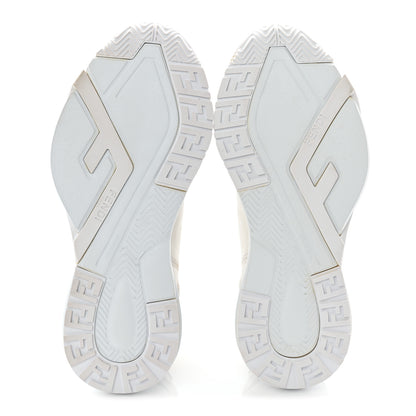 Fendi Vitello Womens Fendi Flow Low Top Sneakers 39.5 Ultra White 6 of 10