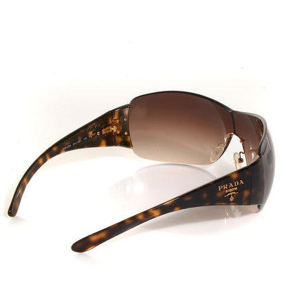 Prada Tortoise Rimless Shield Sunglasses SPR 22M 2 of 5