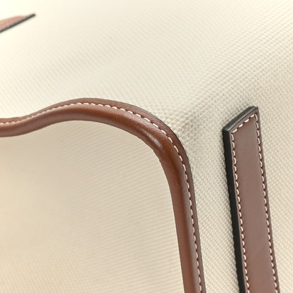 Burberry Canvas Smooth Calfskin Medium Two Tone Freya Tote Brown 9 of 11