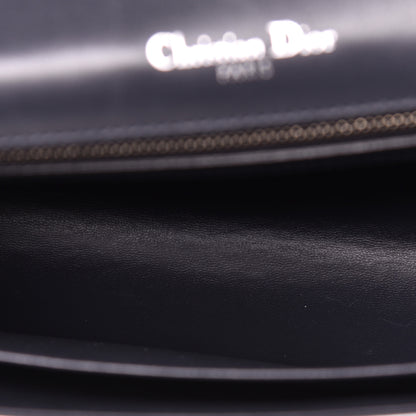 Christian Dior Metallic Patent Micro-Cannage Medium Diorama Flap Bag Silver 5 of 8