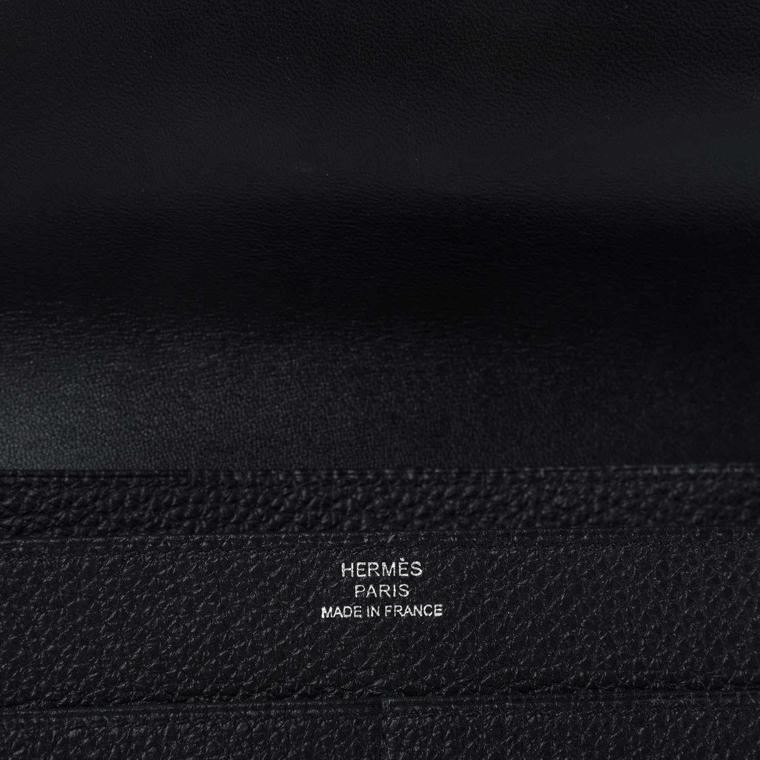 Hermes Togo Dogon Duo Wallet Black 7 of 7