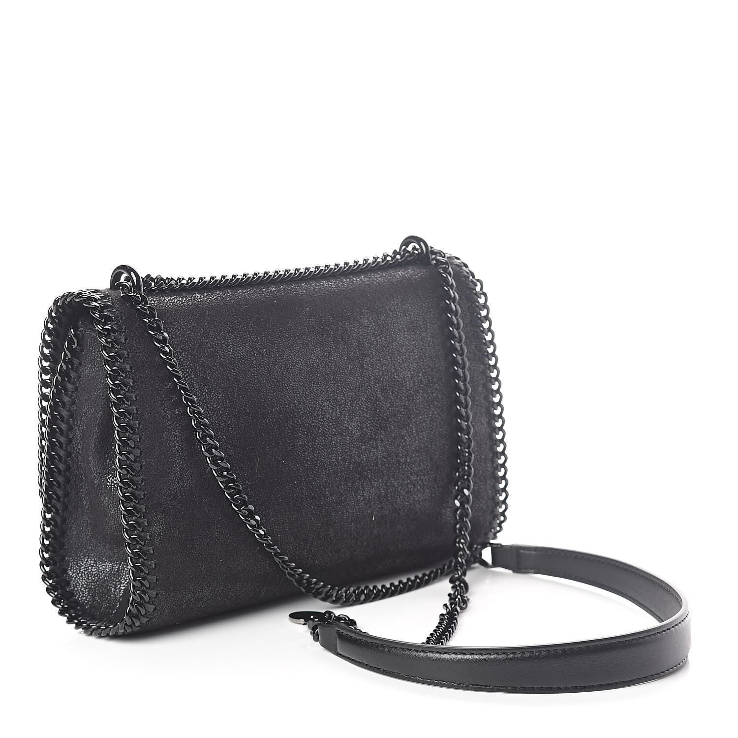 Stella McCartney Shaggy Deer Falabella Messenger Black 3 of 9