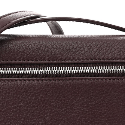 Loro Piana Grained Calfskin L19 Extra Pocket Pouch Azuki Beans 7 of 9
