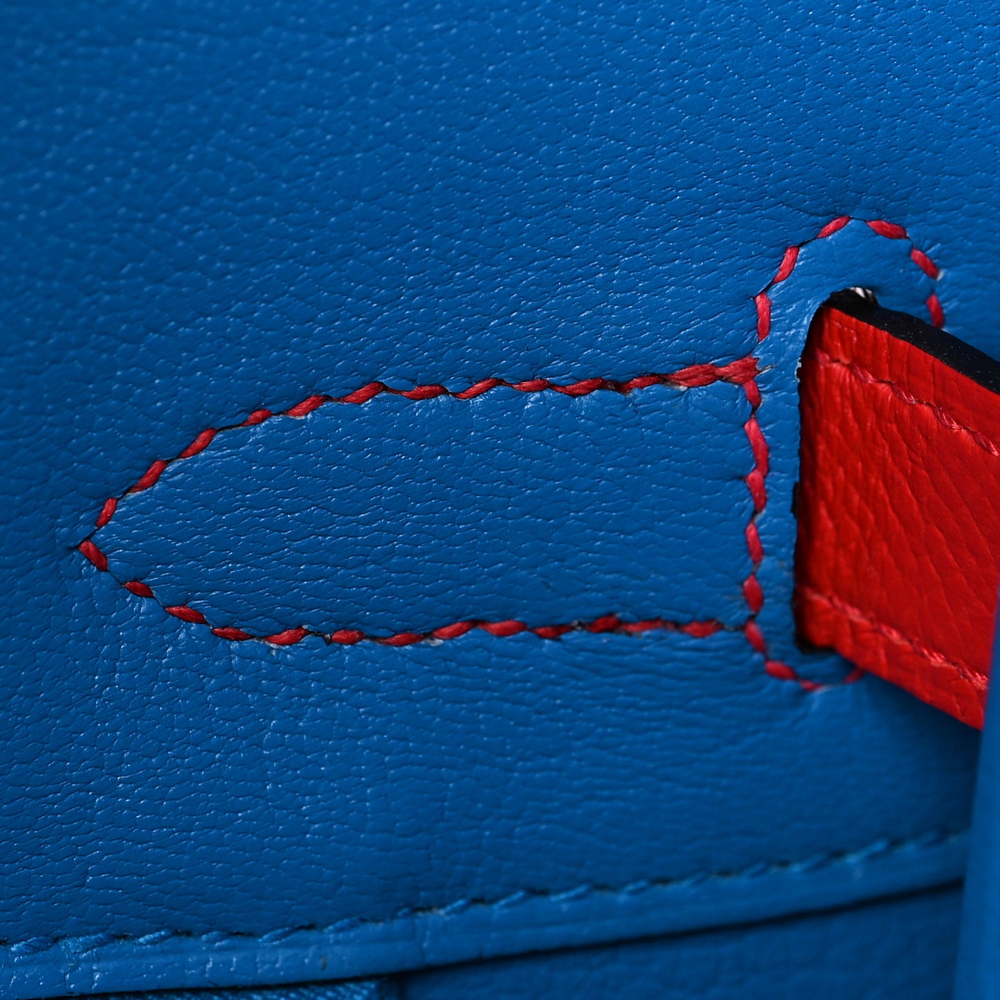 Epsom Casaque Birkin Sellier 30 Rouge Coeur Rose Extreme Bleu Zanzibar