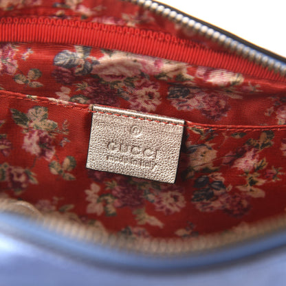 Gucci Laminated Nappa Trapuntata Small Zumi Shoulder Bag Rosso Marine Argento 8 of 10