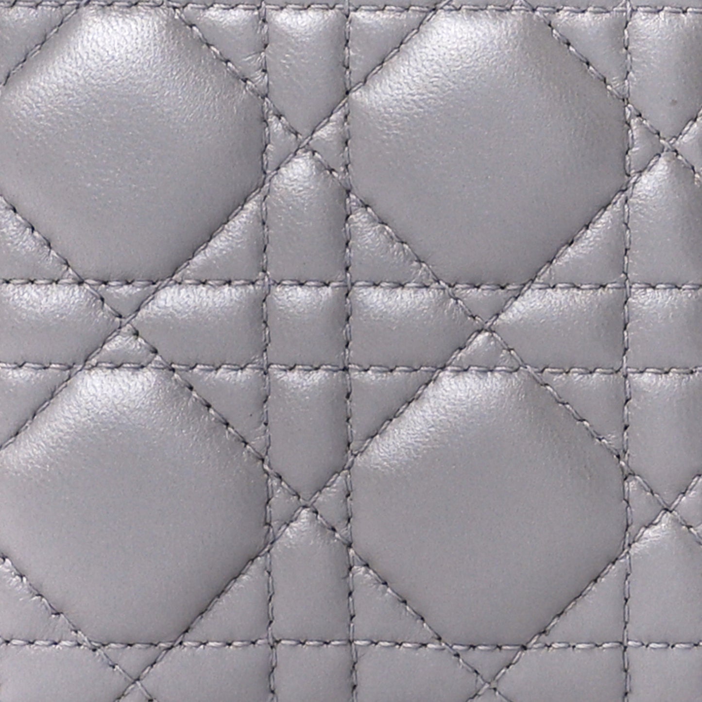 Lambskin Cannage Mini Lady Dior Grey