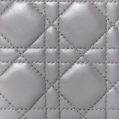 Christian Dior Lambskin Cannage Mini Lady Dior Grey 9 of 11