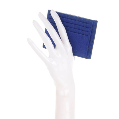 Burberry London Grainy Calfskin Bernie Credit Card Case Brillient Blue 2 of 7