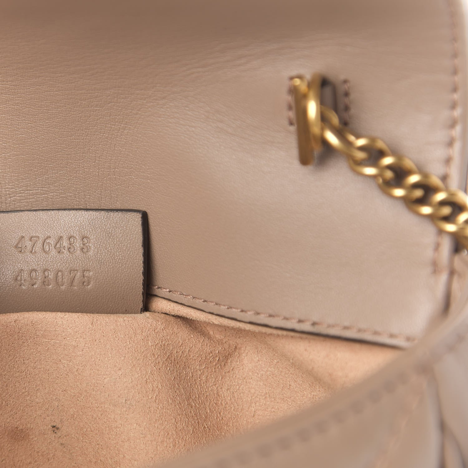 Gucci Calfskin Matelasse Super Mini GG Marmont Shoulder Bag Porcelain Rose 7 of 13