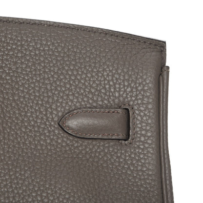 Hermes Taurillon Clemence Birkin 35 Etain 25 of 29