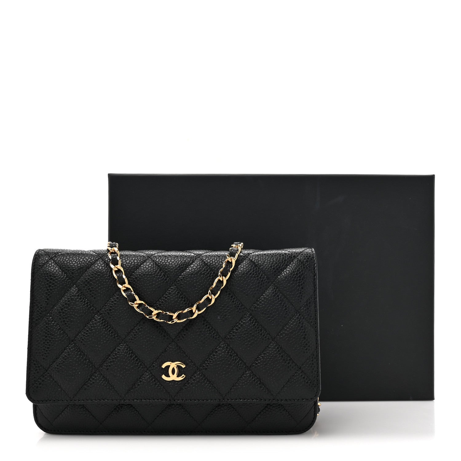 Chanel Caviar Quilted Wallet on Chain WOC Black 12 of 12