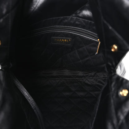Chanel Shiny Calfskin Quilted Small Chanel 22 Black 5 of 10