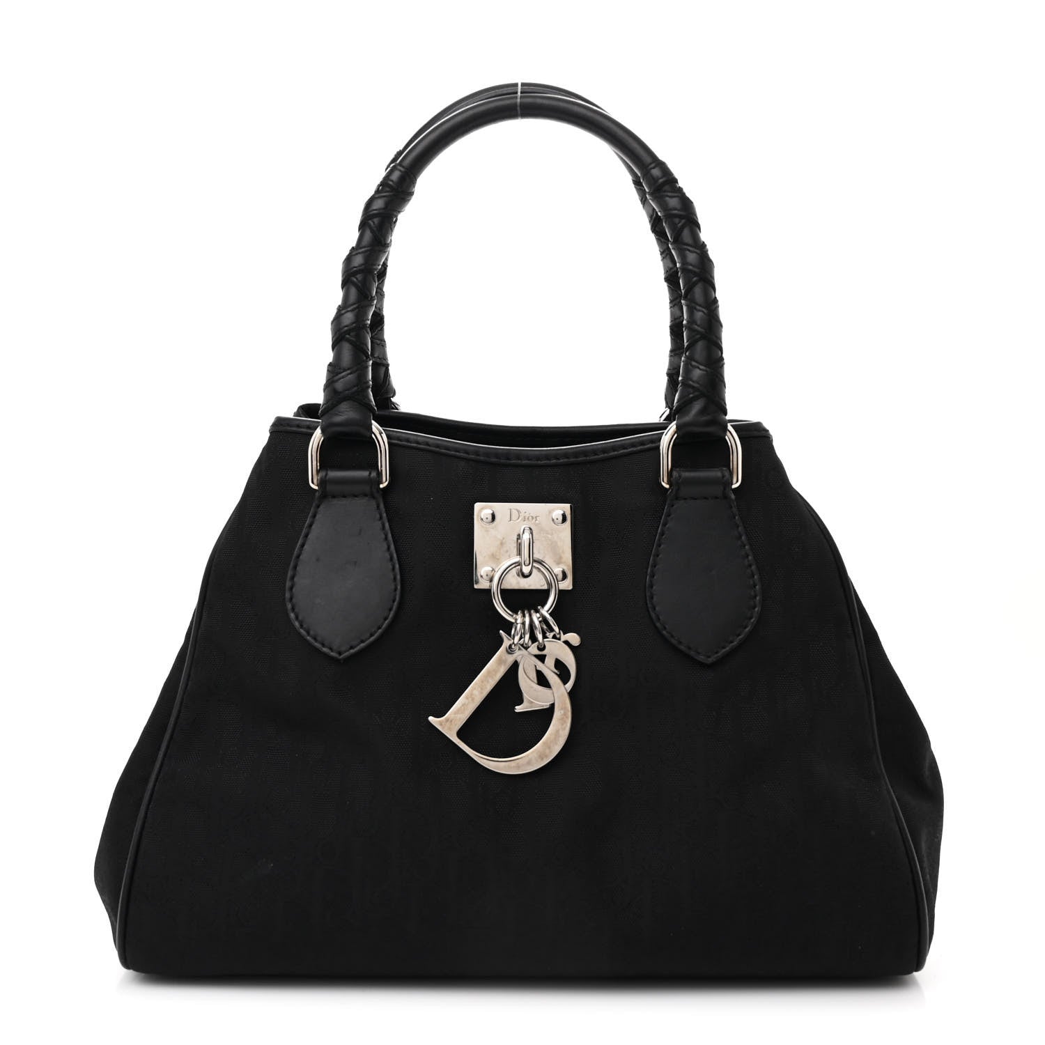 Christian Dior Nylon Monogram Small Lovely Tote Black 1 of 10