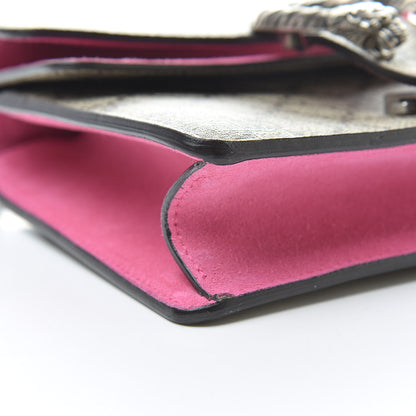Gucci GG Supreme Monogram Mini Dionysus Shoulder Bag Pink 9 of 14