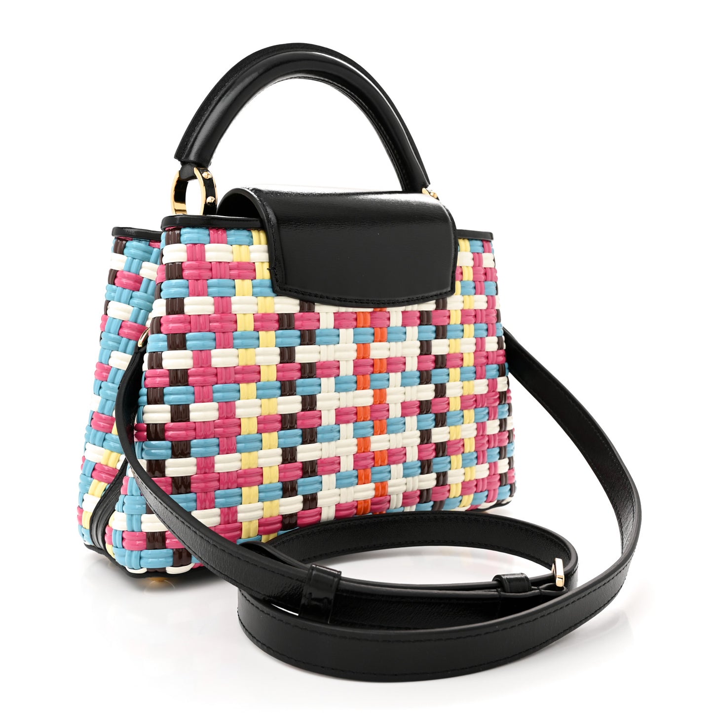 Taurillon Calfskin Guinguette Capucines BB Multicolor
