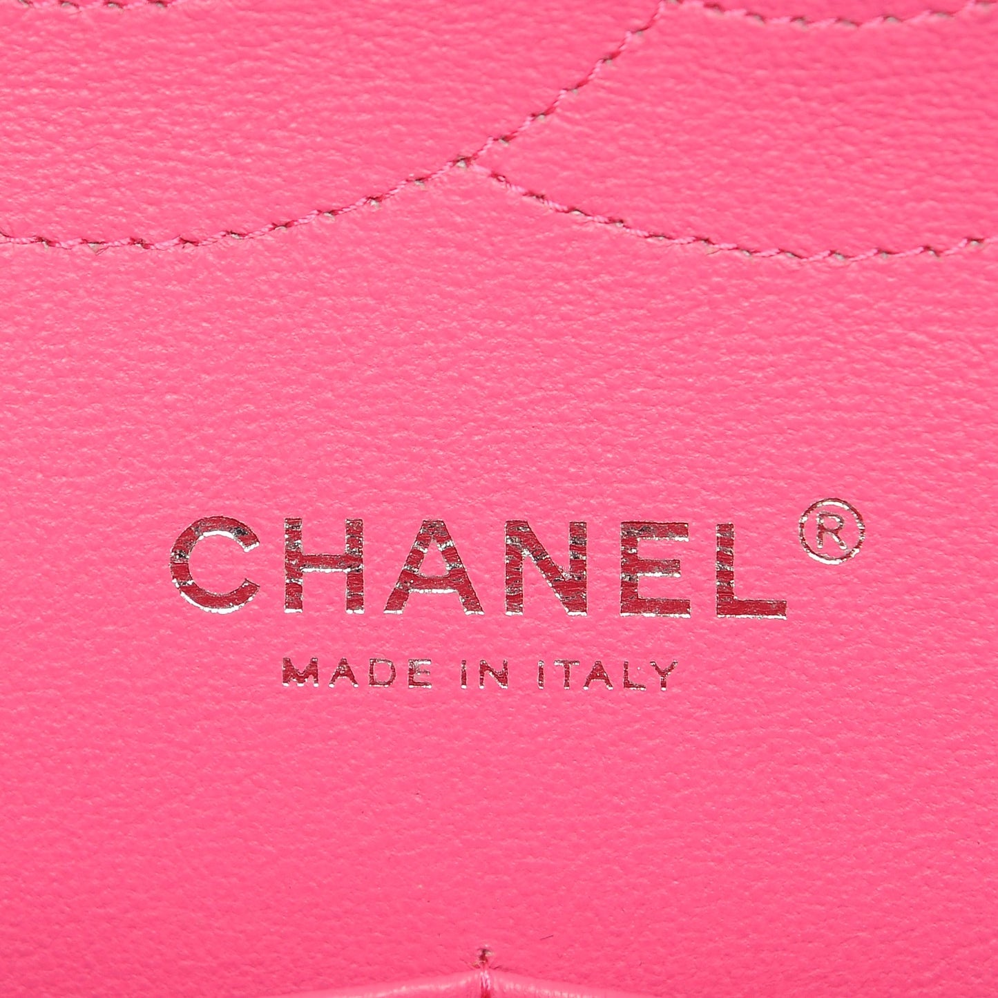Lambskin Quilted Jumbo Double Flap Dark Pink