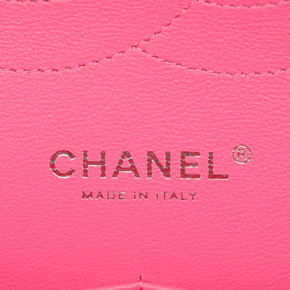 Chanel Lambskin Quilted Jumbo Double Flap Dark Pink 6 of 8