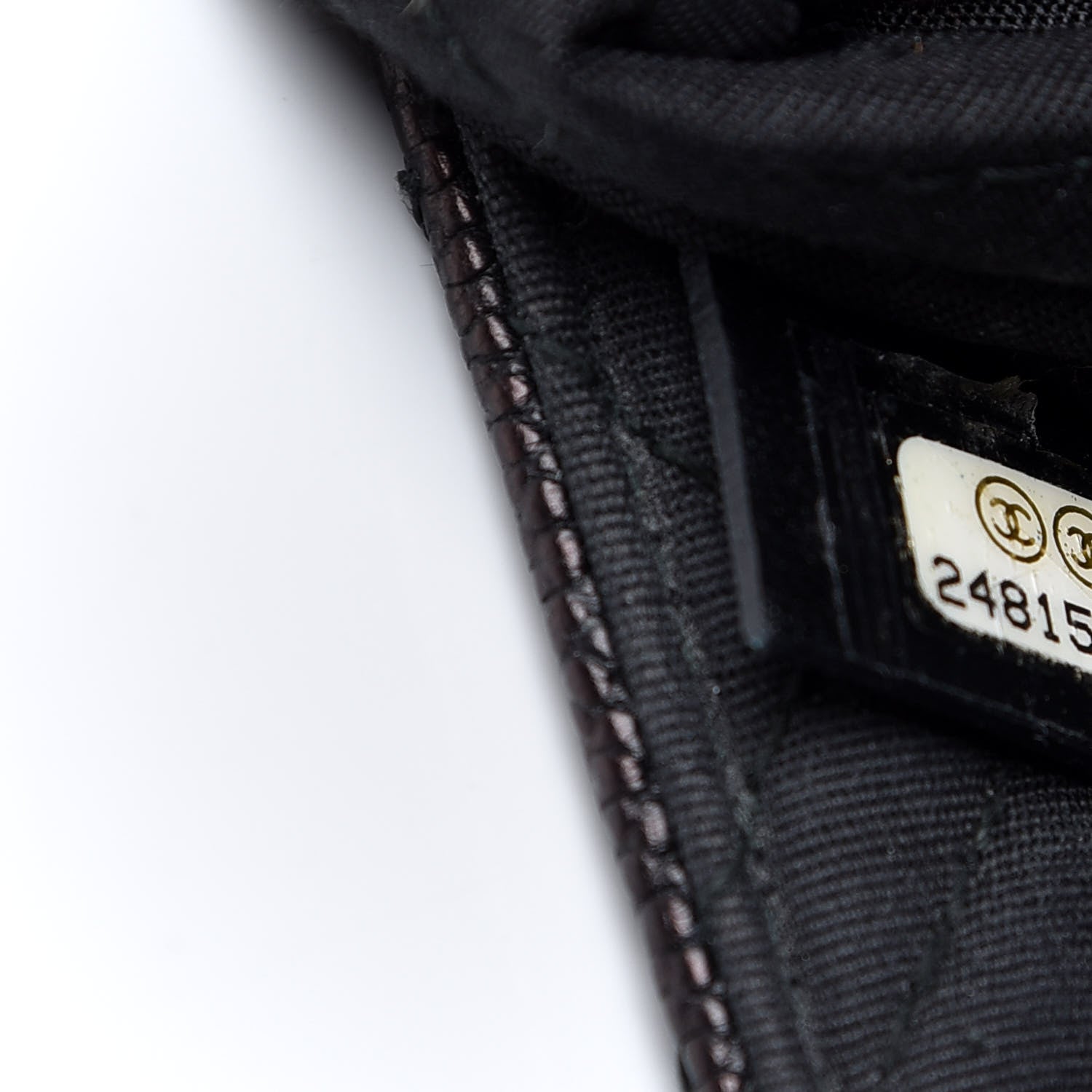 Chanel Calfskin Chevron Quilted Small Envelope Clutch Black 7 of 8