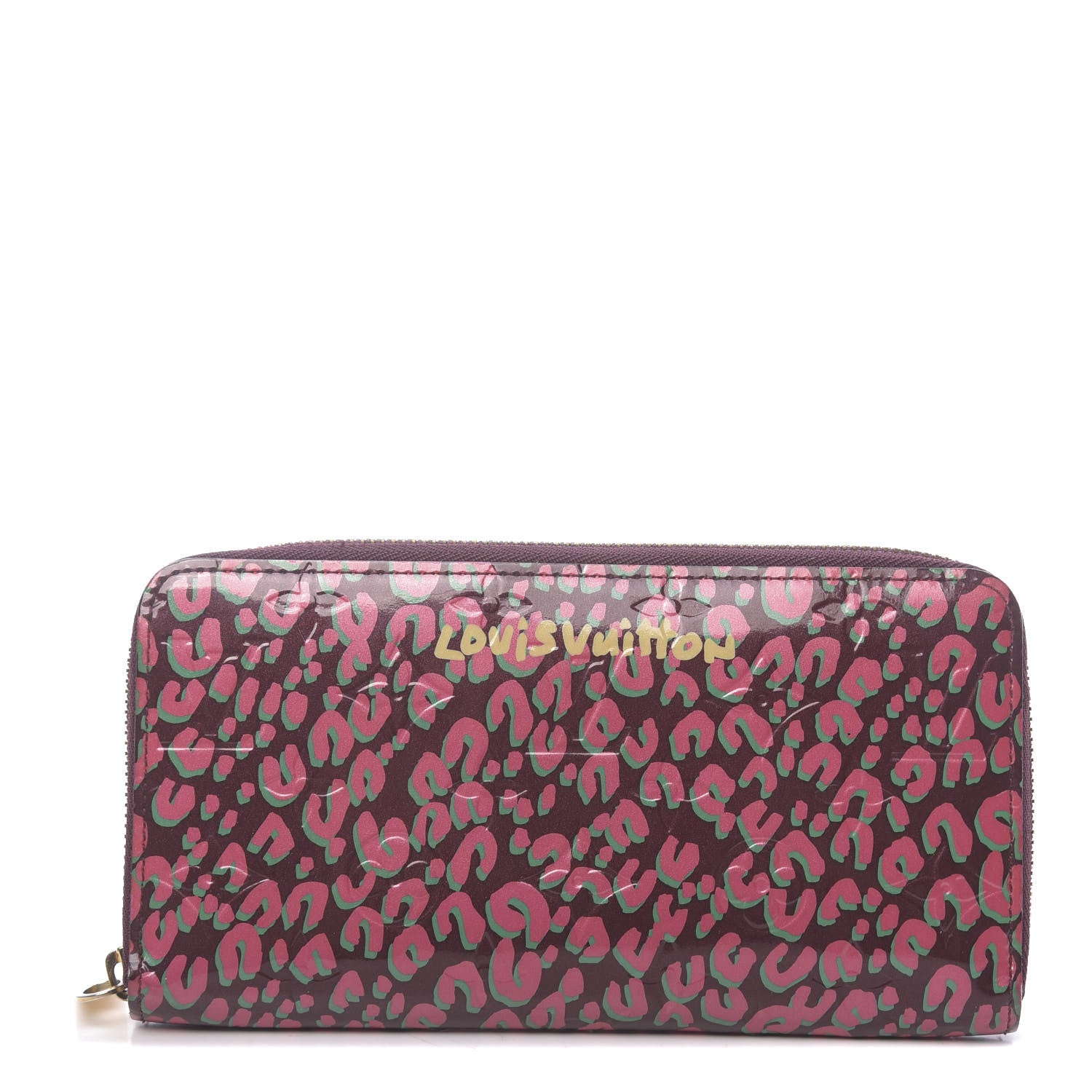 Louis Vuitton Vernis Leopard Zippy Wallet Rouge Fauviste 1 of 8
