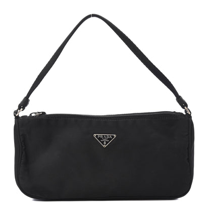 Prada Tessuto Nylon Pochette Bag Black 1 of 10