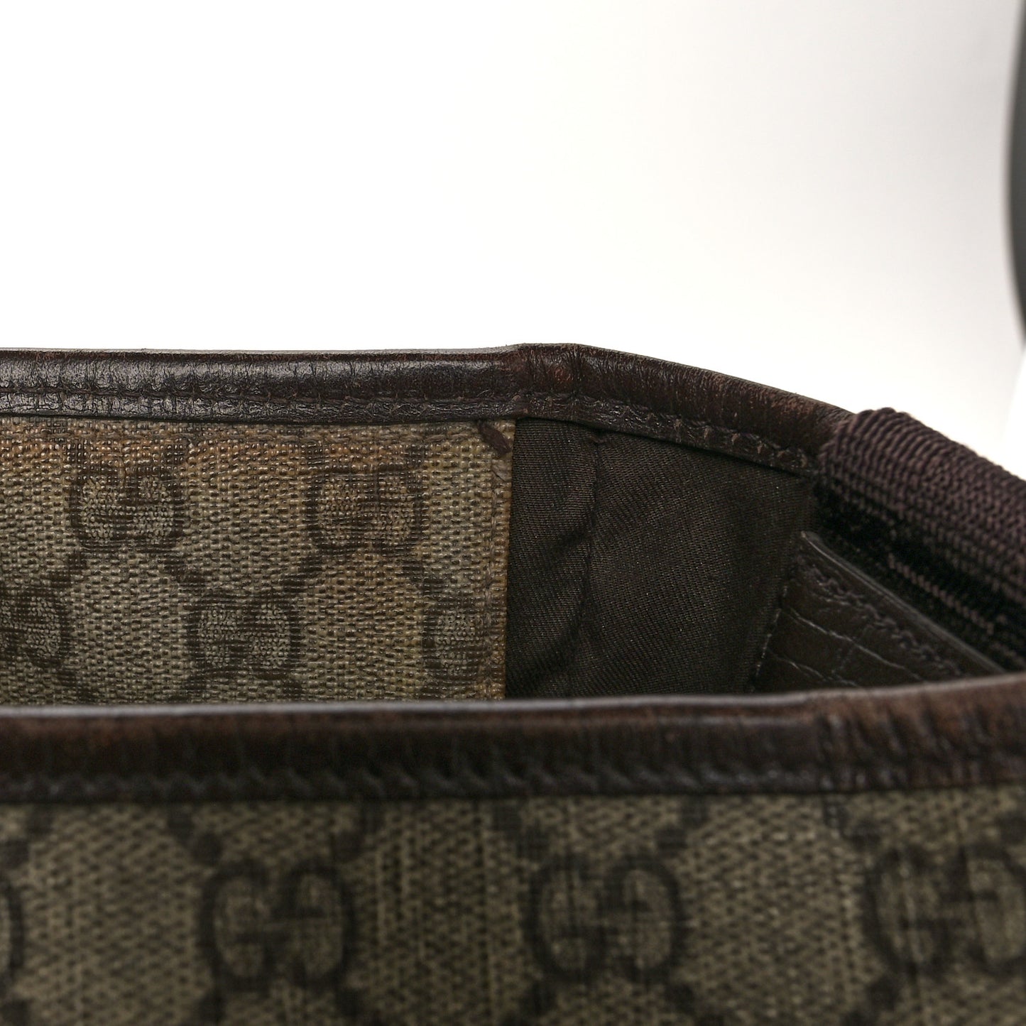 GG Plus Monogram Travel Bag Dark Brown