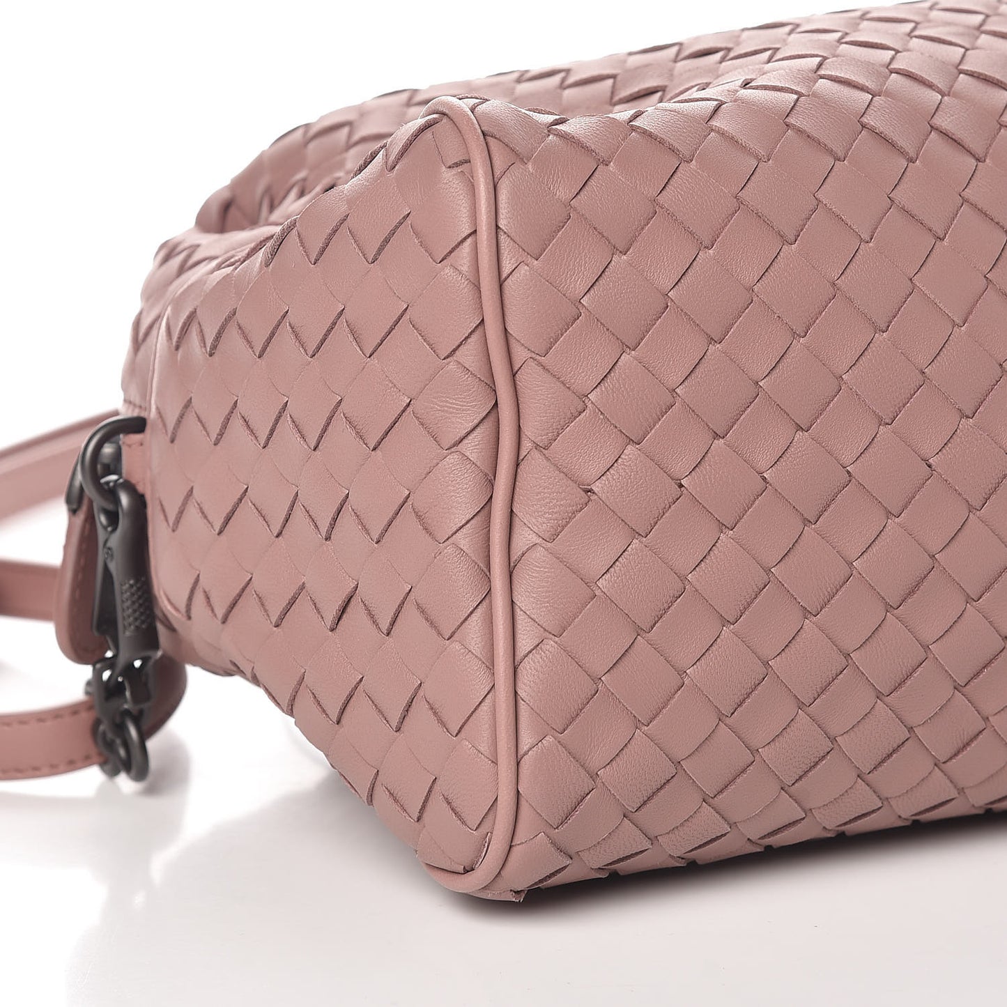 Nappa Intrecciato Satchel Dusty Rose