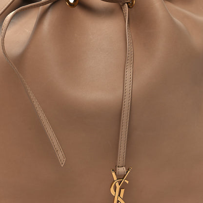 Saint Laurent Smooth Calfskin Paris VII Large Flat Hobo Biscuit Beige 10 of 14