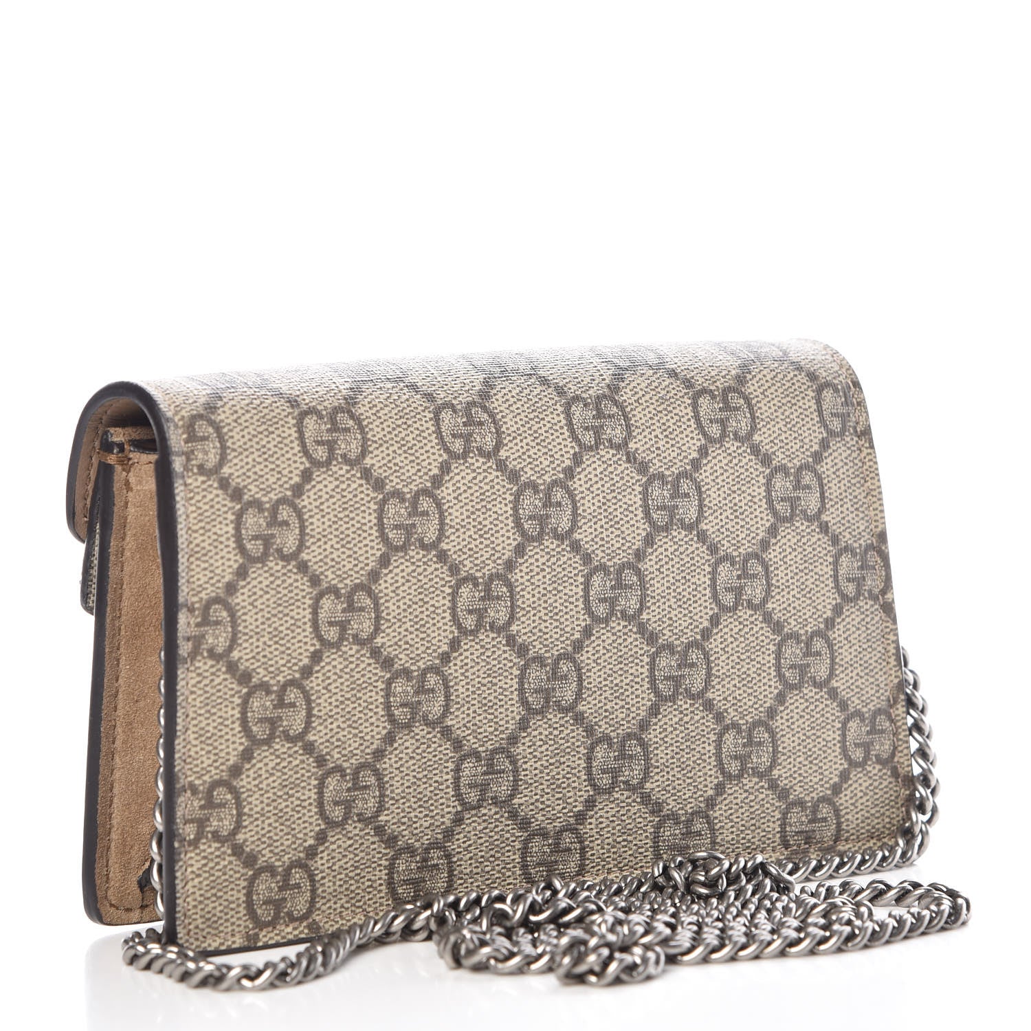 Gucci GG Supreme Monogram Super Mini Dionysus Shoulder Bag Taupe 3 of 10