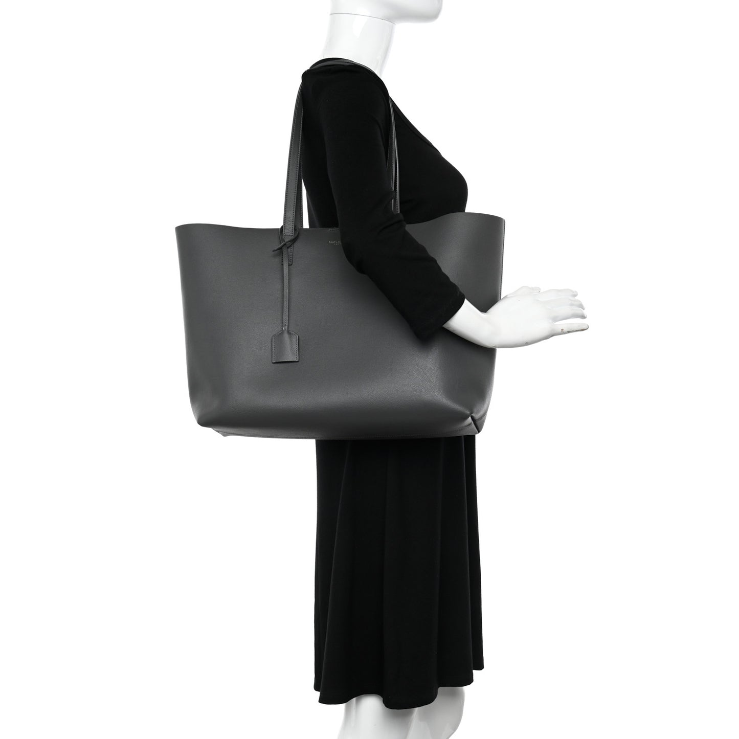 Calfskin Large Shopping Tote Storm