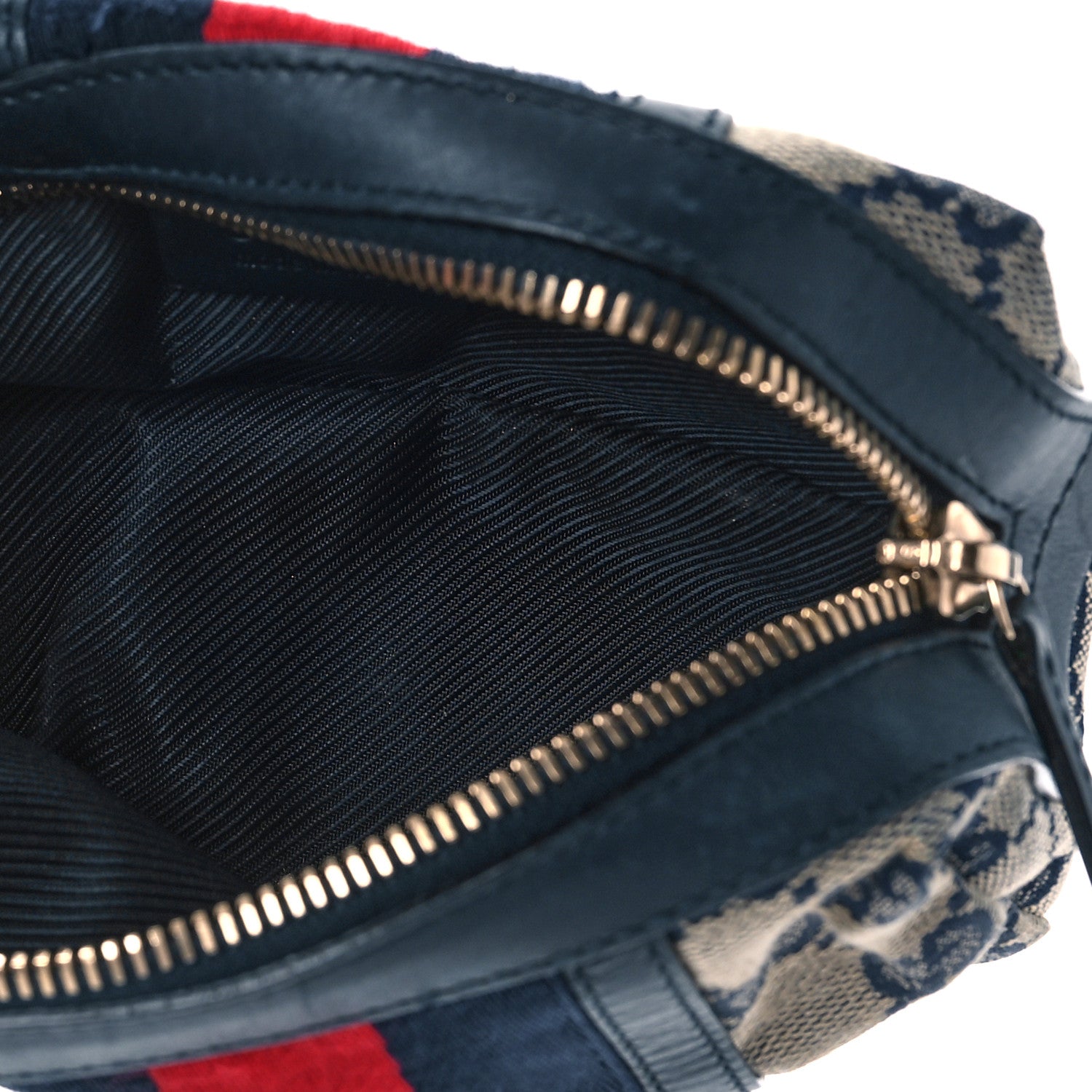 Gucci Monogram Web Small Cosmetic Case Navy 5 of 10