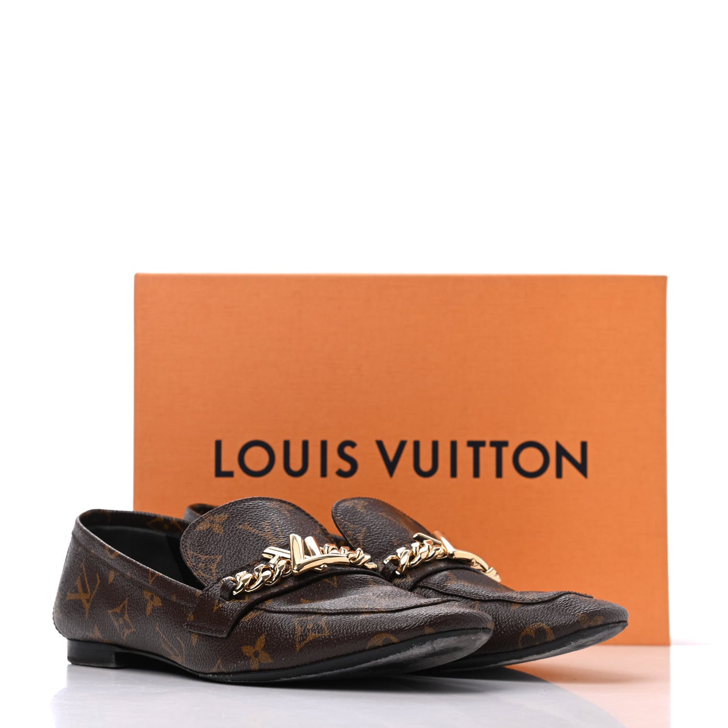 Monogram Upper Case Flat Loafer 40