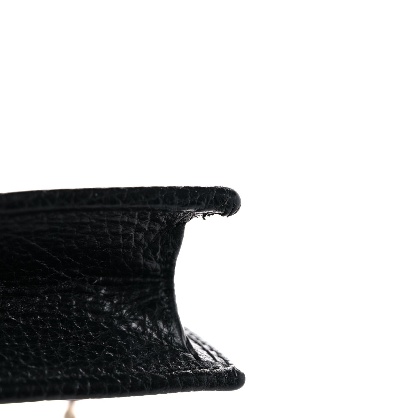 Dollar Calfskin Interlocking G Chain Wallet Black