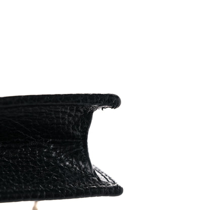 Gucci Dollar Calfskin Interlocking G Chain Wallet Black 9 of 10