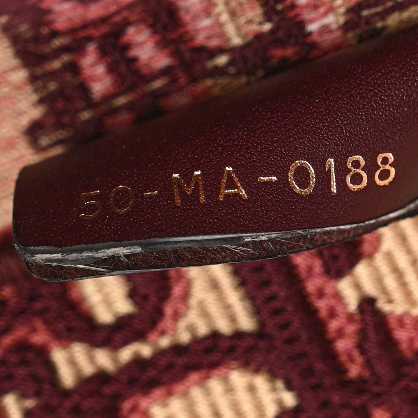 Oblique Large Book Tote Burgundy Multicolor