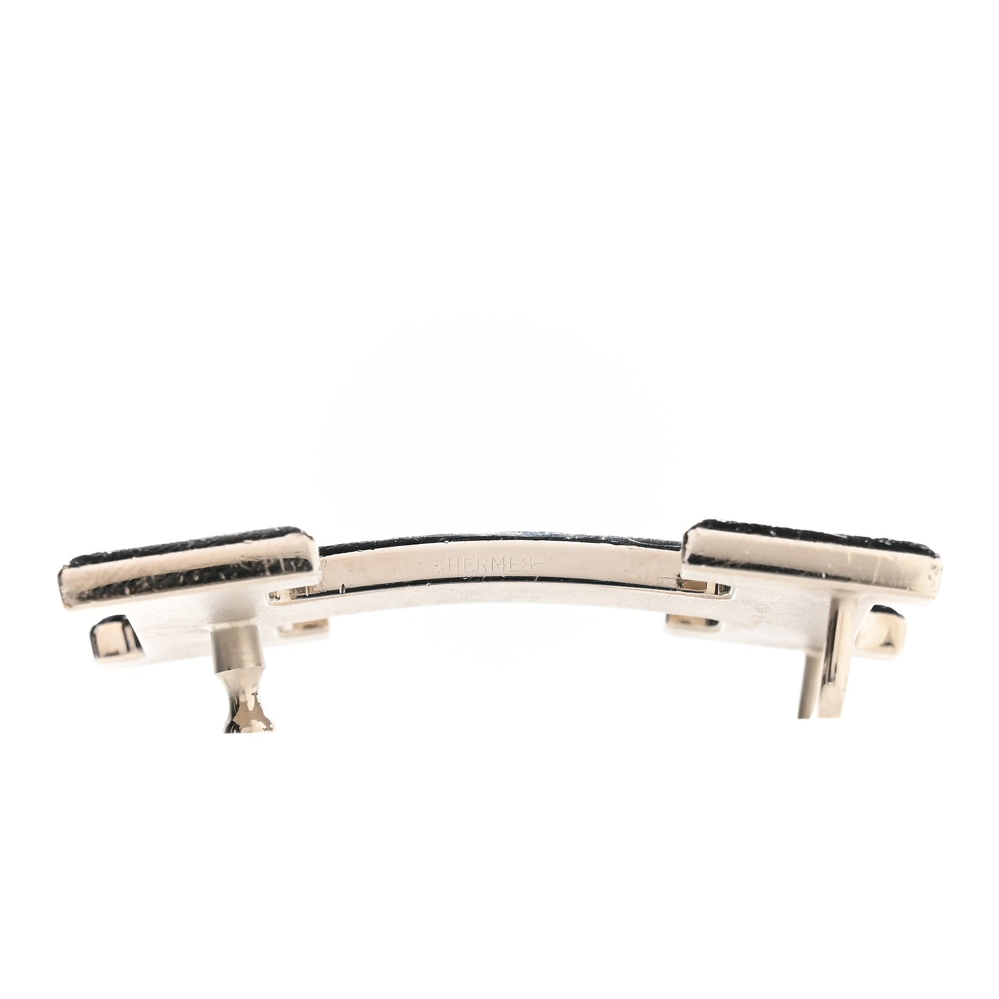 Palladium Guilloche 32mm H Belt Buckle
