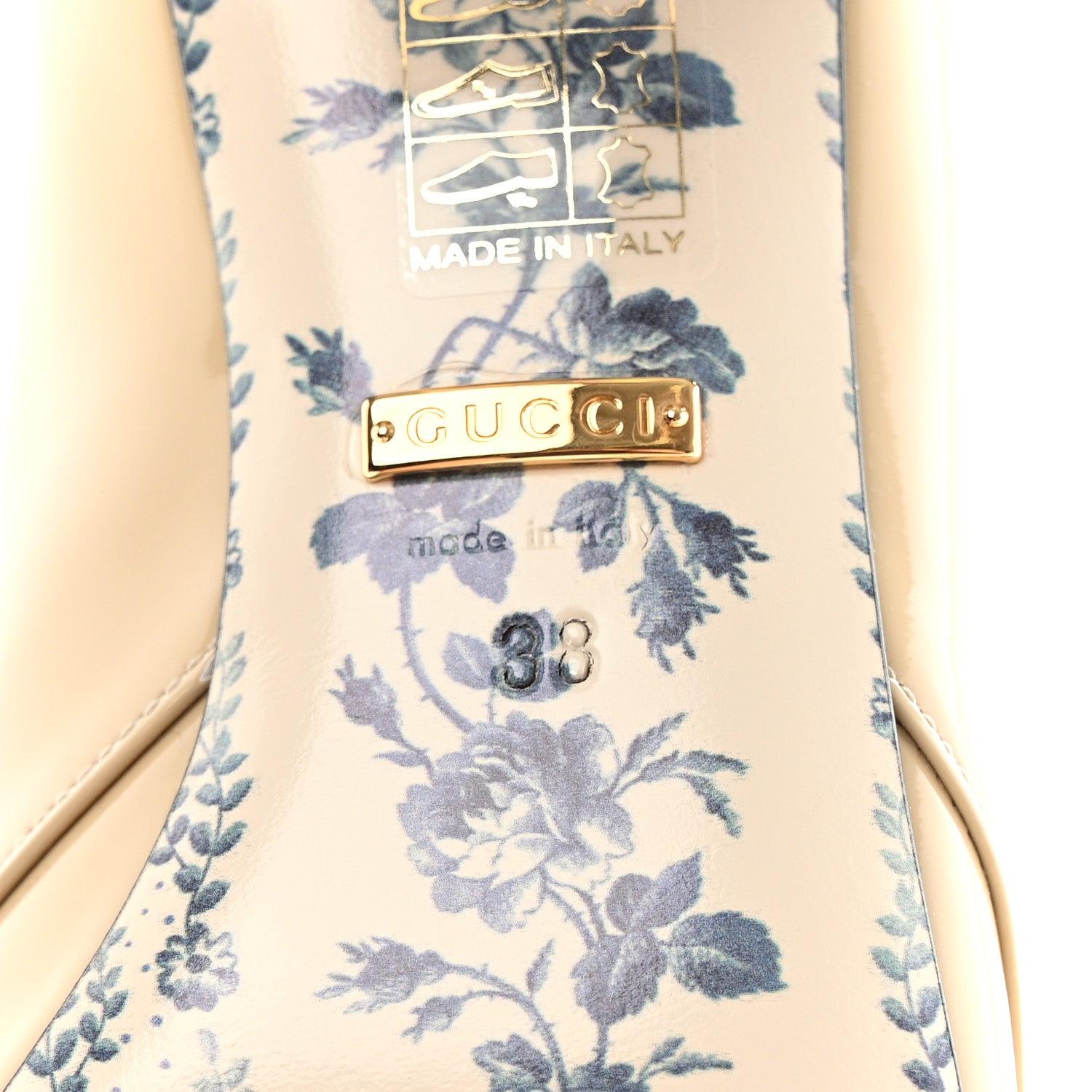 Gucci Vernice GG Victoire 55mm Loafer Pumps 38 Sand Storm 6 of 9