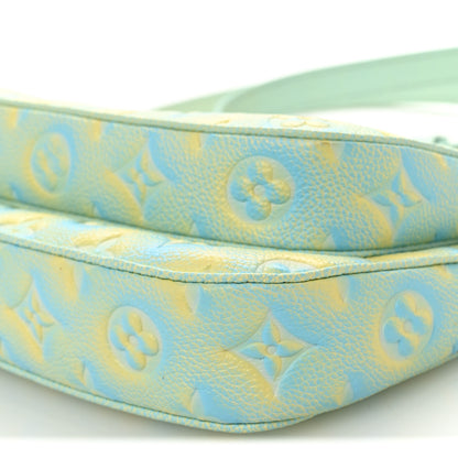 Louis Vuitton Empreinte Monogram Summer Stardust Multi Pochette Accessories Water Green 10 of 10